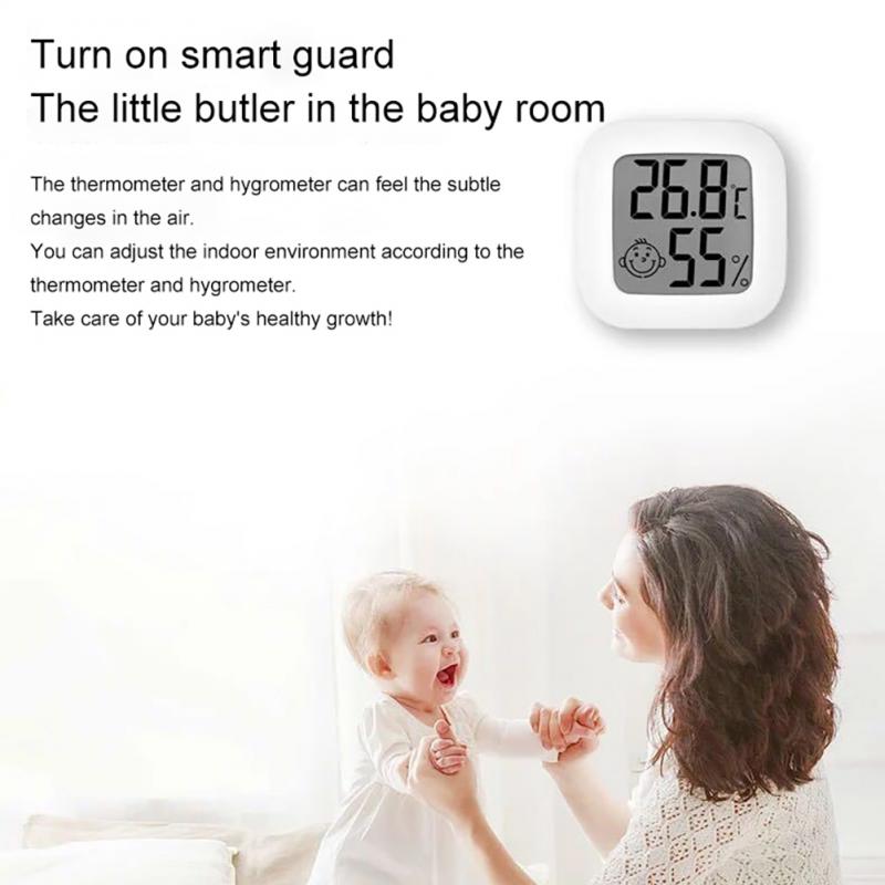Mini LCD Digital Thermometer Hygrometer Indoor Room Electronic Temperature Humidity Meter Sensor Gauge Weather Station For Home
