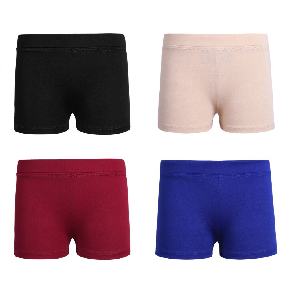 IIXPIN Girls Boy-cut Shorts Low Rise Activewear Dance Shorts for Yoga Sports Workout Gym Ballet Dance Costumes Leotard Ballet