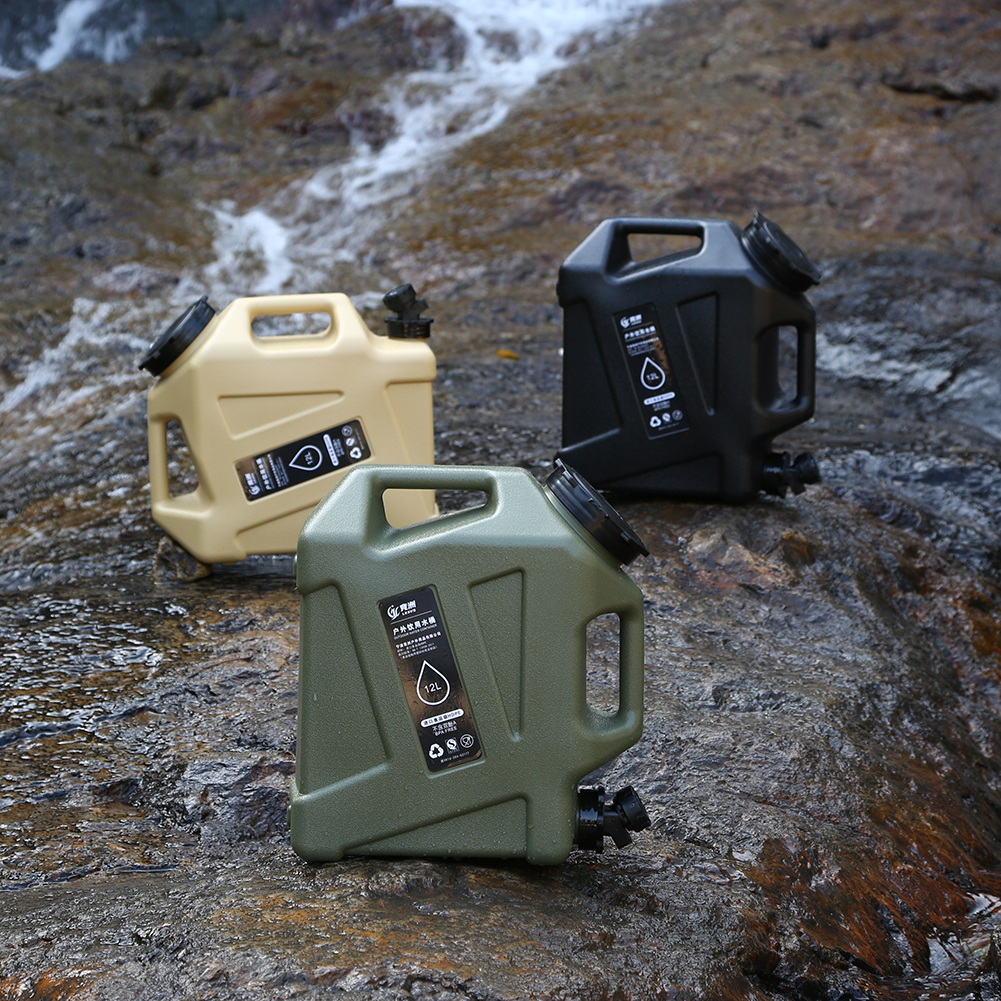 Outdoor Water Bucket Camping Water Container With Detachable Faucet No Leakage Water Storage Container For Outdoor 7.5/10/12/20L