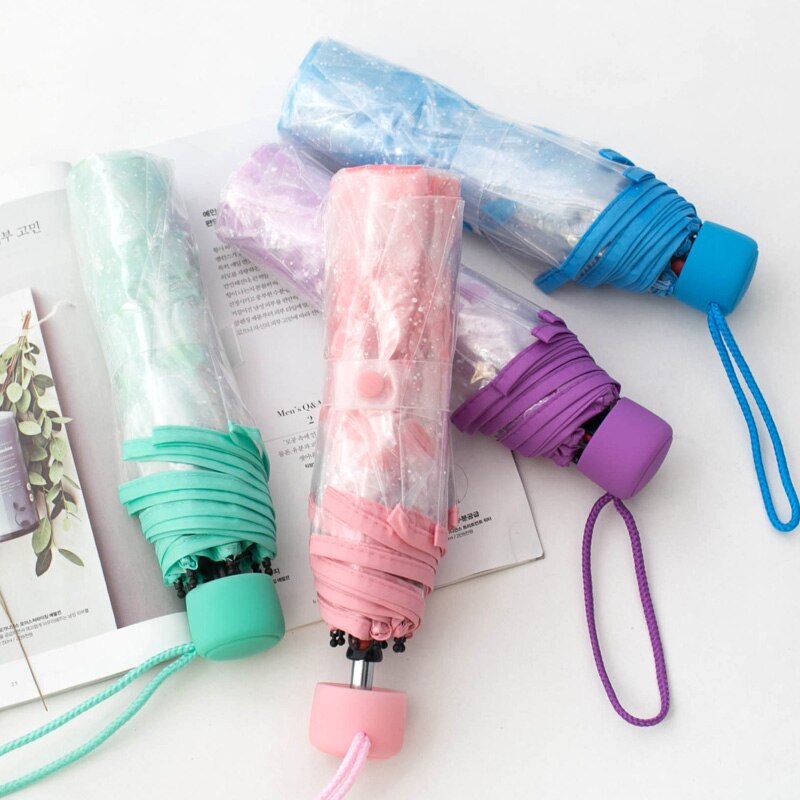 Nowy Arraive przezroczysty trzystopniowe wiśnia przezroczysty parasol kobiet parasole pcv kobiety deszcz japońnarty wiśniowe kwiaty parapluie