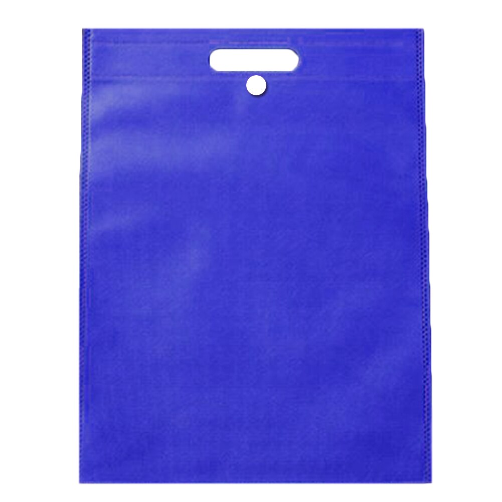 Opvouwbare Boodschappentas Herbruikbare Tote Pouch Vrouwen Reizen Opslag Handtas Mode Schoudertas Boodschappentassen Met Knop: M / Blauw