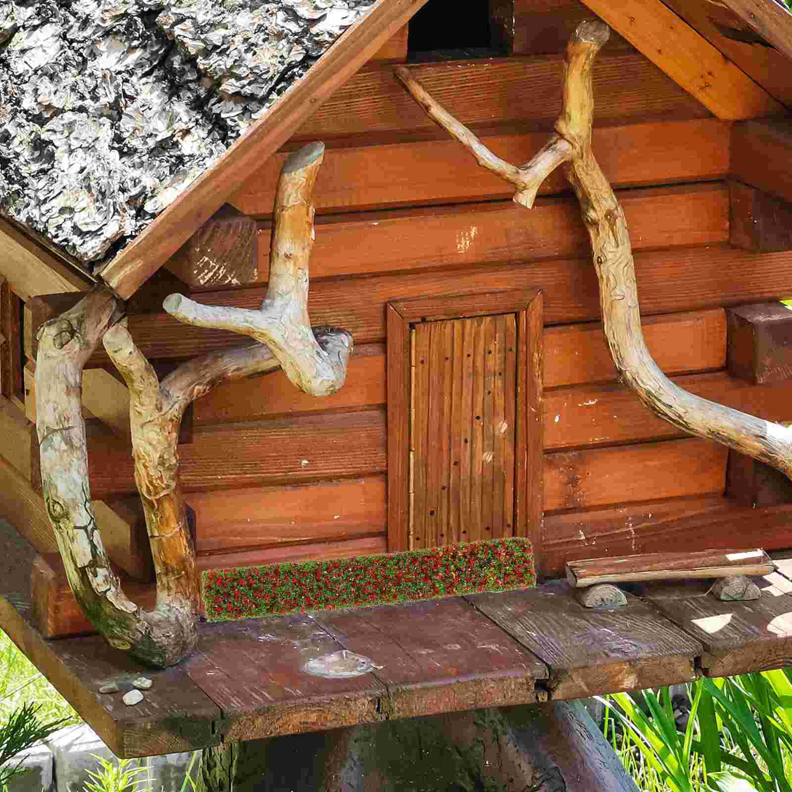 3Pcs Doll House Bushes Mini Shrubs Realistic Garden Decoration Miniature Bushes