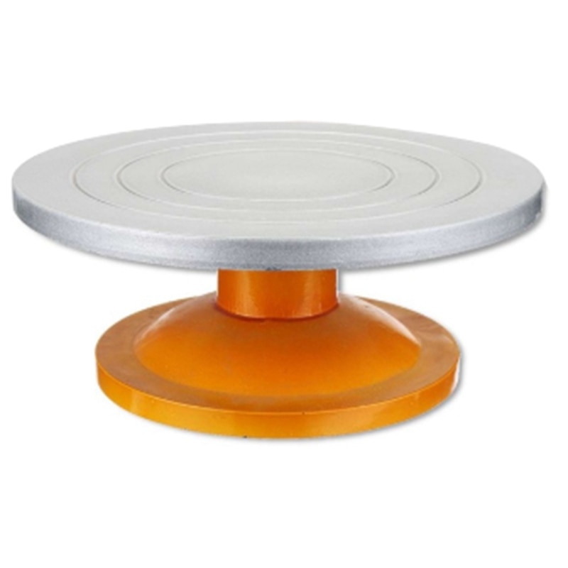 30Cm Pottery Wheel Modelling Platform Sculpting Turntable Model Making Clay Sculpture Tools Round Rotary Turn Plate Pottery Tool: Orange
