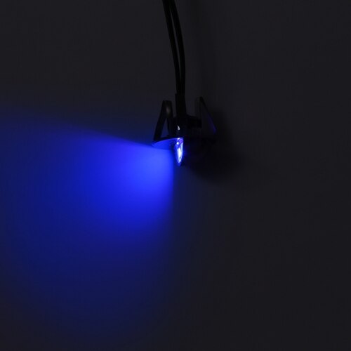 Special 12 volt 1 st smd 5050 led chips vägglampa utanför uteplats trappstegsbelysning inbyggd båt led däckslampor infällda  b106x: Blå