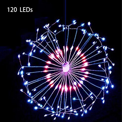 FÜHRTE Feuerwerk Schnur Lichter Löwenzahn Lampe Weihnachten Gebühr Lichter Girlande Angetrieben Durch AA Batterie Beleuchtung Hause Dekoration: 03 Mehrfarbig