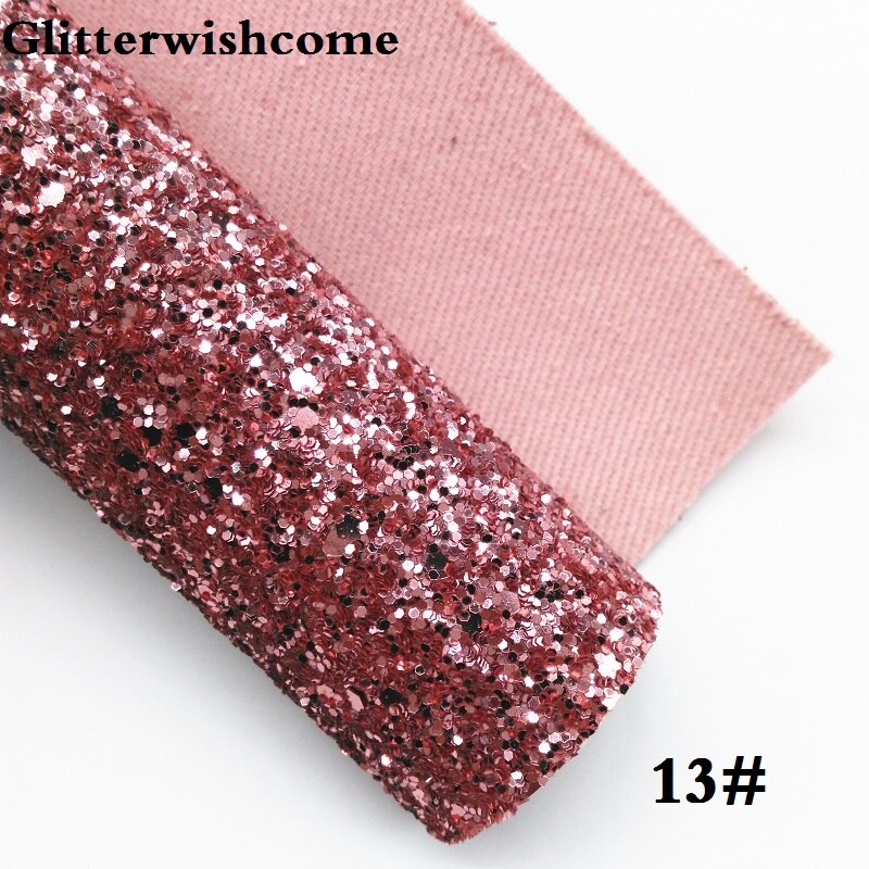 Glitterwishcome 30 x 134cm mini rullavinyyli jousille, paksu glitter nahkakangasvinyyli yhteensopivalla pohjalla jousille , gm078: 13