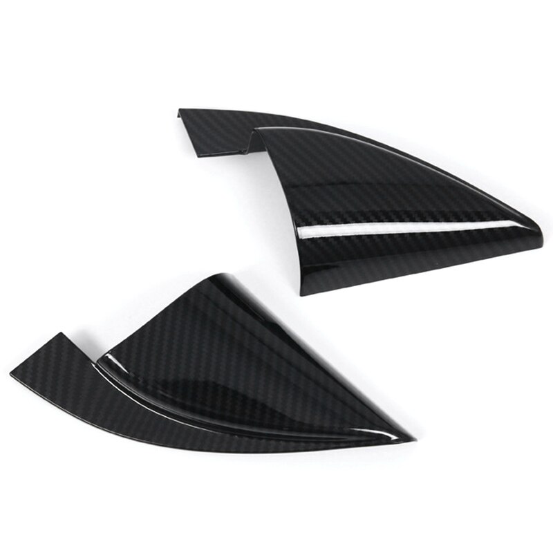 Car Accessories Front Door a Pillar Triangle Cover Trim for Hyundai Encino Kauai Kona Carbon Fiber Pattern