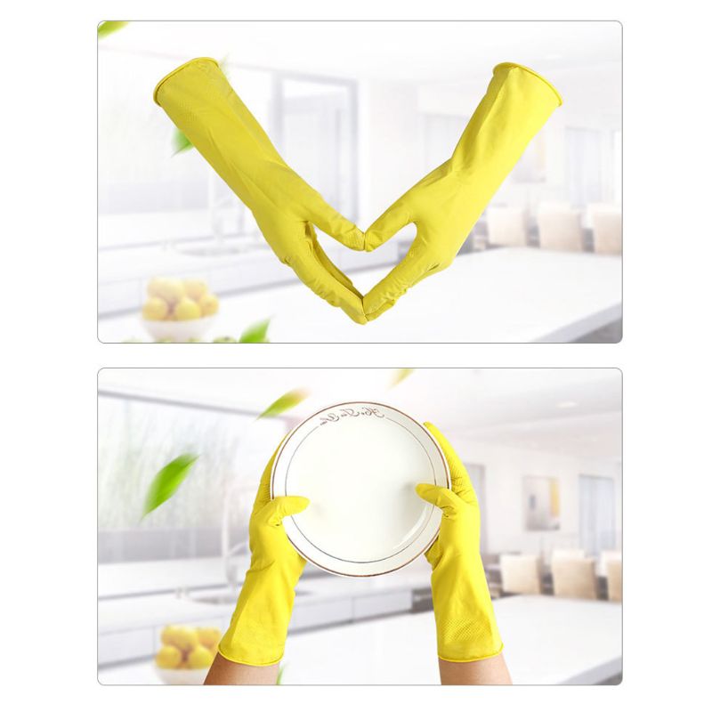 Gants de nettoyage de la vaisselle en Latex | Épurateur de Latex, gants de nettoyage en caoutchouc pour la cuisine, gants de nettoyage en Latex