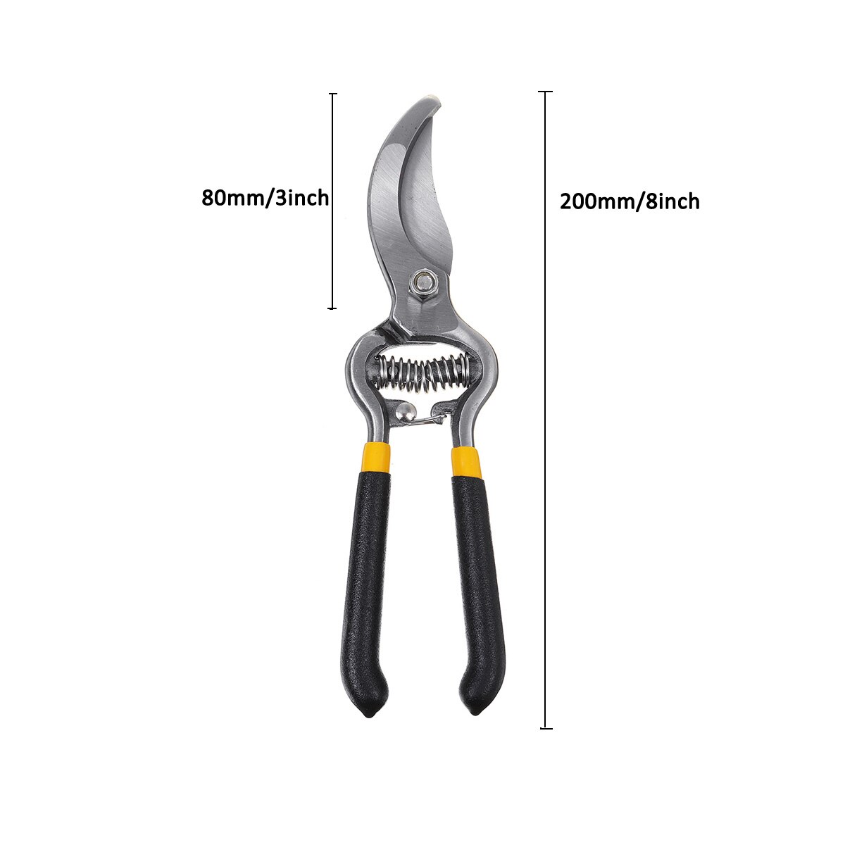 8inch/20cm Straight blade pruning cut Shrub tool Plant horticulture leaf trimmer Shear Scissor pruner Garden fruit flower Orchar