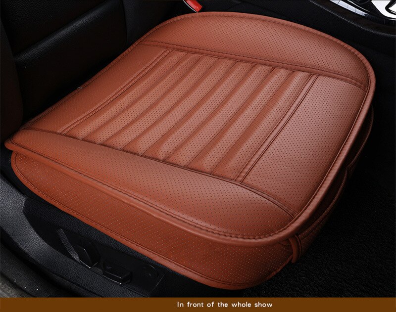 Pu læder bilsædebetræk pude universal autostol beskyttelse autosæder pude pude måtter stolbeskytter interiør tilbehør: 1 pc orange