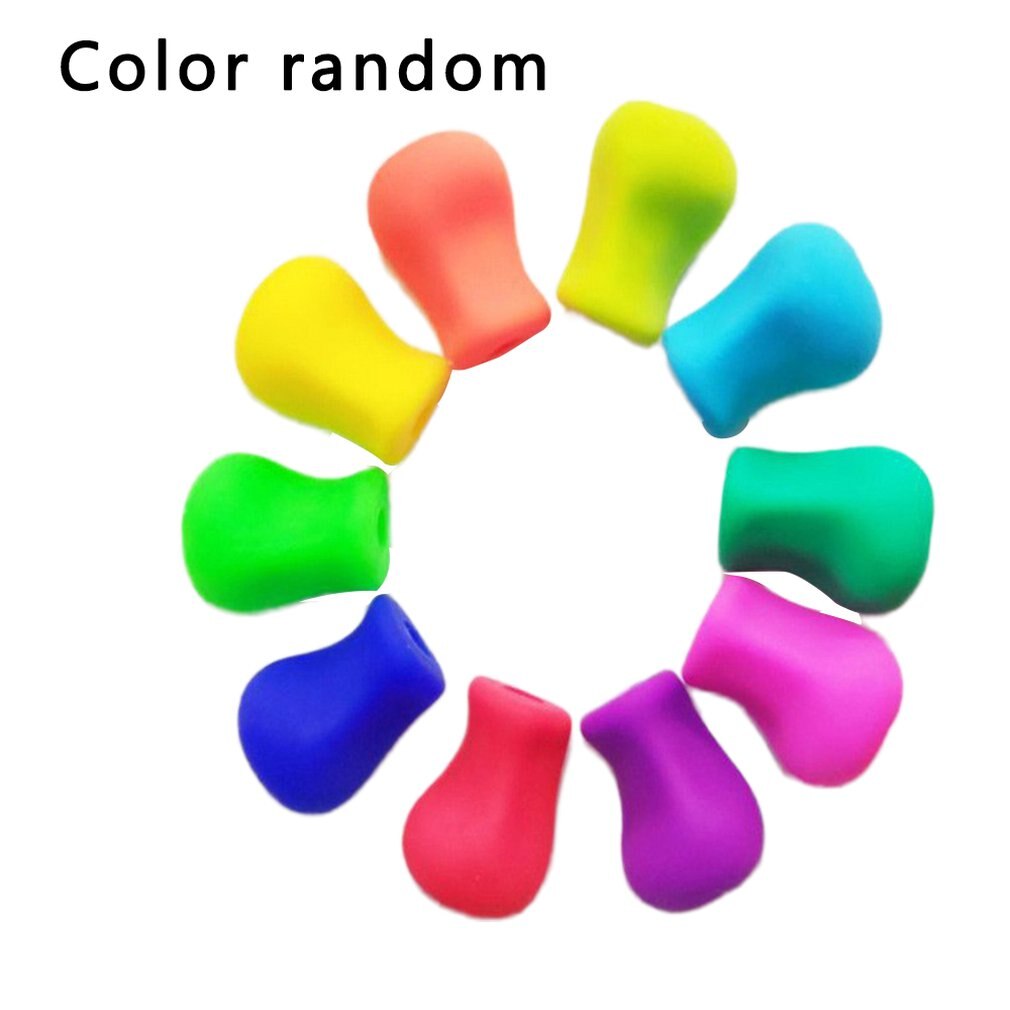 Pen Grip Children's Silicone Pen Grip Corrector Student Pencil Set and Non-toxic