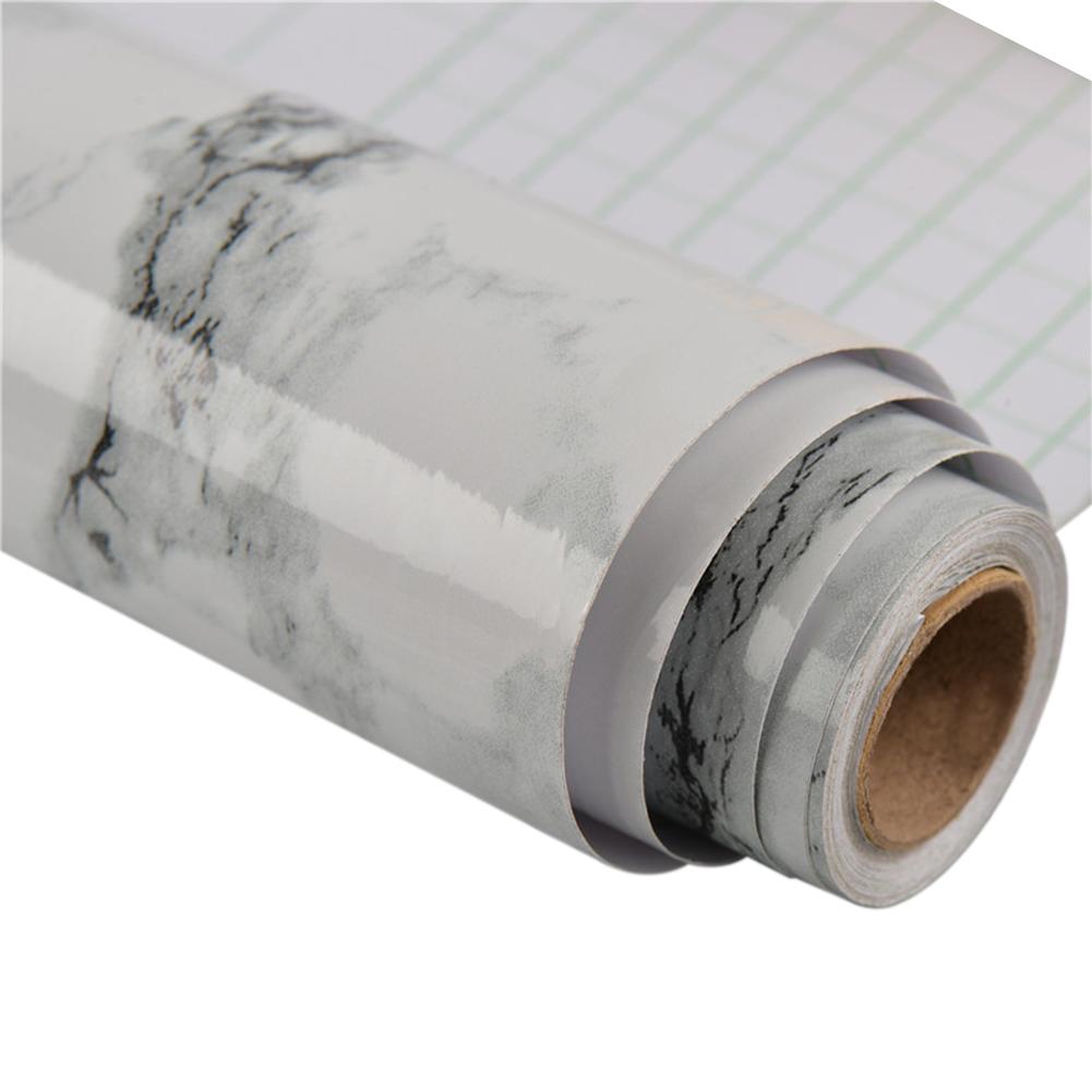 Marmor selvklæbende vandtæt tapet vinylfilm peel-and-stick dekorativt kontaktpapir vægmærkat til køkken i badeværelset: C