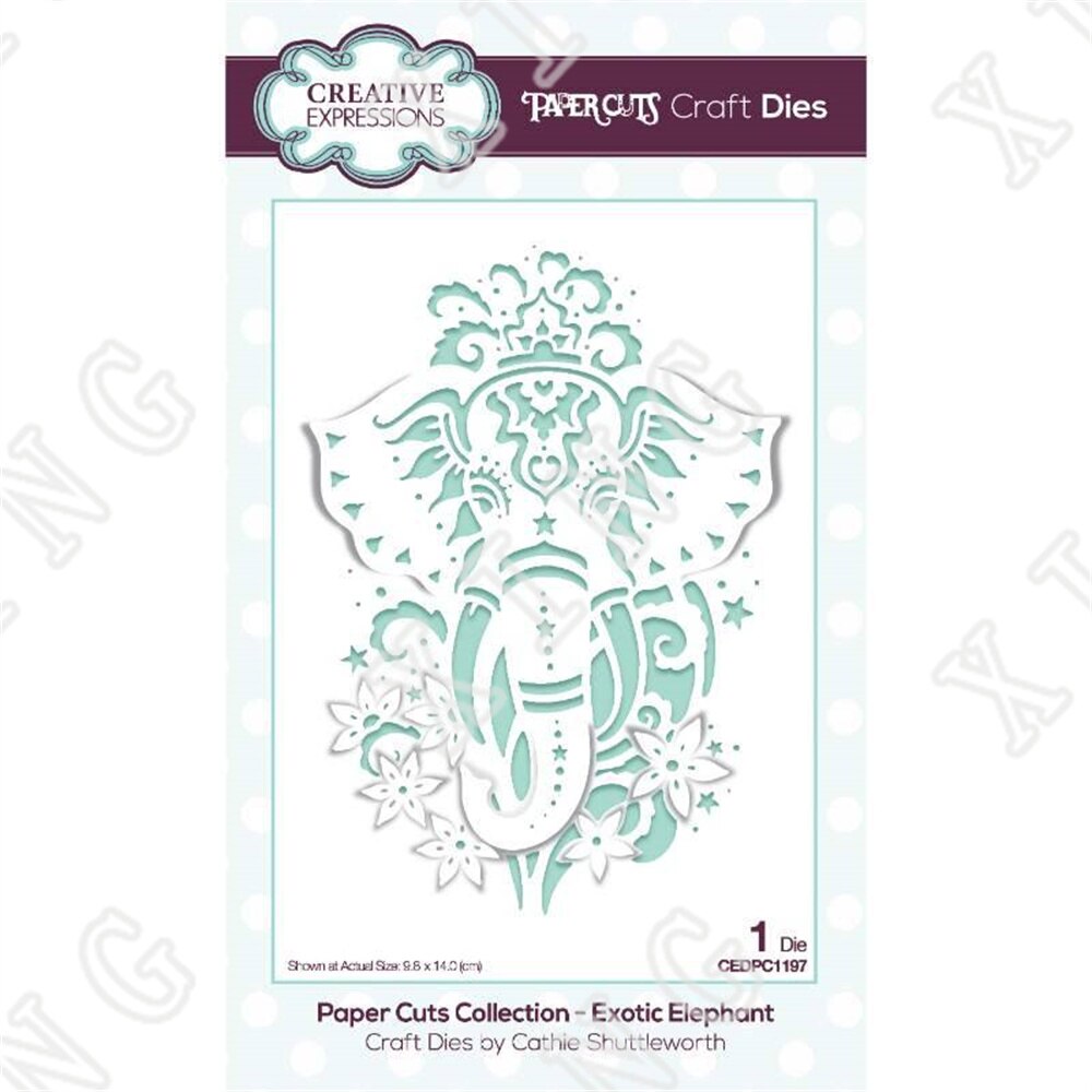 2022 Tiger Elephant Mermaid Wolf Butterfly Bunny Metal Cutting Dies Scrapbook Diary Decoration Stencil Embossing Template: Y4081-Dies