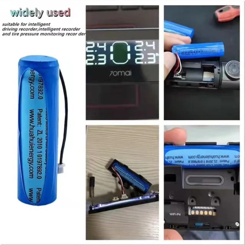 Nadaje się do inteligentnego rejestratora jazdy Xiaomi Home 70 Mph T01 Pro HMC1450 3,7 V 500 mAh Bateria litowa ciśnienia w oponach