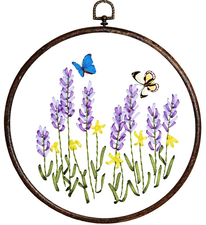 30 x 30cm blomster båndbroderisæt pletmalesæt håndværkssæt diy håndlavet håndarbejde kunst boligindretning: Blomster 8