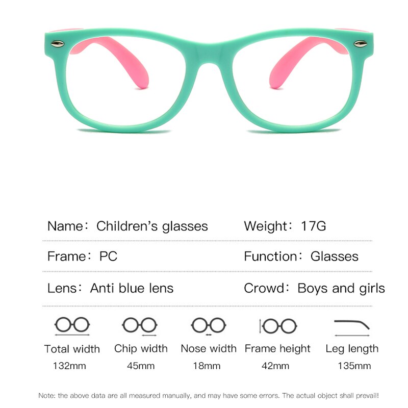 Niebieskie światło okulary dla dzieci dla chłopca dziewczyna dziecko oprawki optyczne przezroczyste okulary przeciwodblaskowe komputerowe okulary na receptę UV400