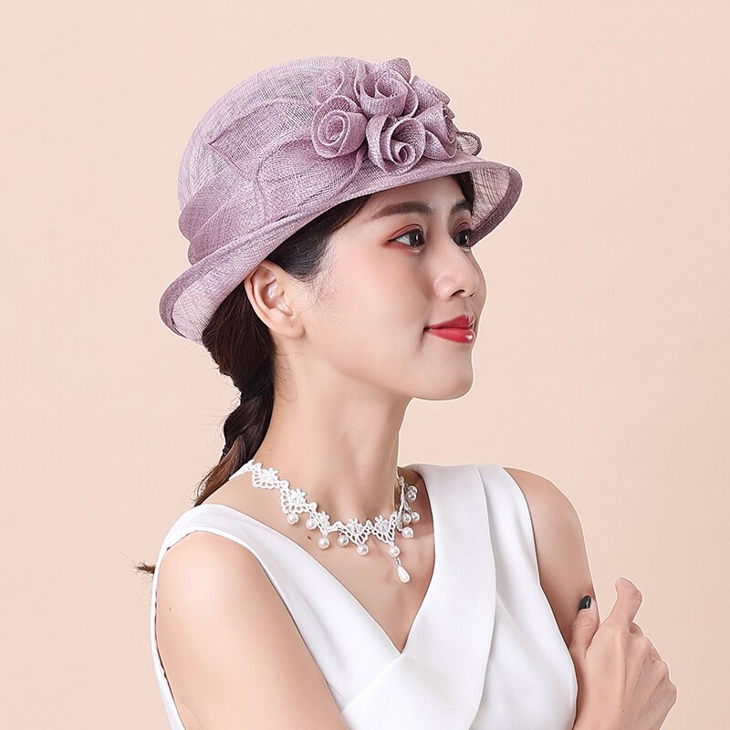Dames fedora hoed dames dag royal ascot zonnescherm vrouwelijke pet zonnebrandcrème anti-ultraviolet zomer hoeden dames hoofddeksels petten  h6611