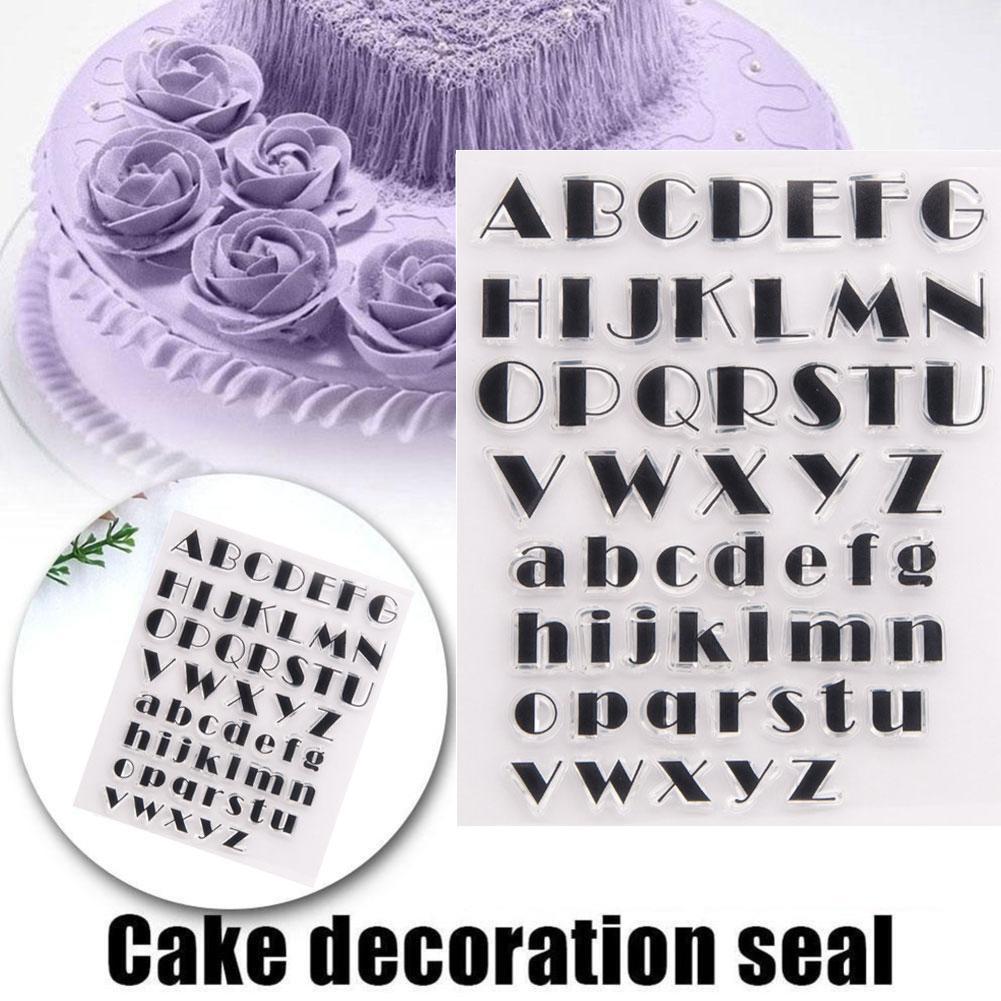 Alfabet Fondant Cake Cookie Stamp Mold Letters Biscuit Bakken Embosser Mold Fondant Stempel Taart Decoreren Gereedschappen Taart Tools K0S4