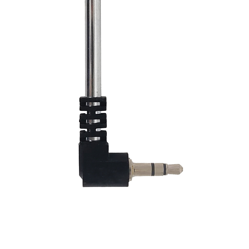 Antenna radio FM da 3,5 mm, asta telescopica, antenna con altoparlante inseribile tramite scheda, antenna FM portatile, quattro sezioni, lunga 24,5 cm