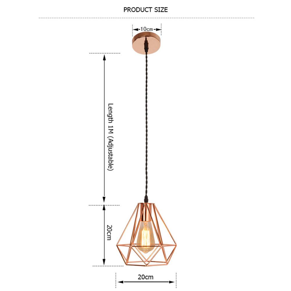 Moderne Industriële Vintage Hanglamp Kooi Ijzeren Art Plafondlamp Lampenkap Voor Bar Koffie Huis Slaapkamer Woonkamer