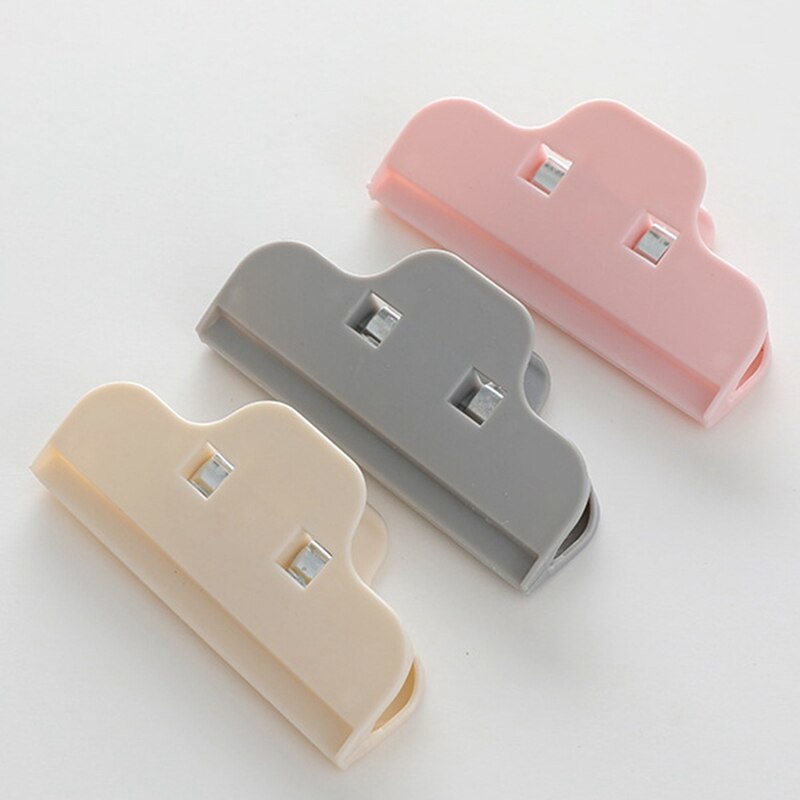 Plastic afsluitclip keuken voedsel opbergzak sealer thuis wasknijper kantoor papier dossierklem snack seal zak houder