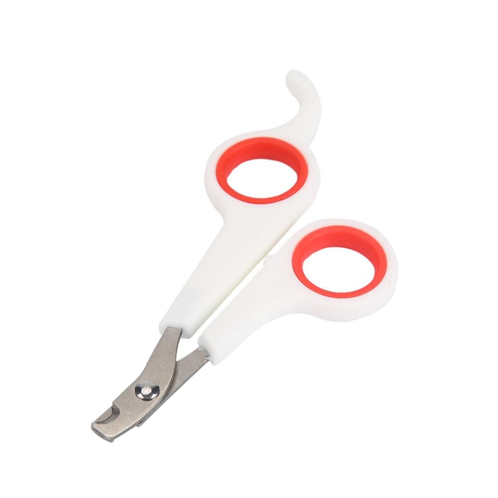 Pet Nail Toe Clipper Scissors Pets Safety Nail Cutter Stainless Steel Pet Dog Cat Claw Grooming Trimmer Nailclipper: white
