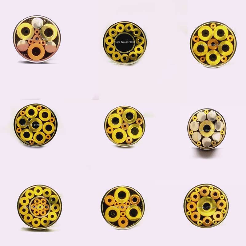 Remaches de alfiler de mosaico de 5mm para cuchillo, mango de tornillo decorativo, 9 tipos de , estilo exquisito, herramienta de mango de cuchillo de 9cm de longitud