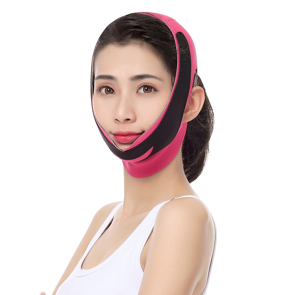 V form ansigtsbind reducere dobbelthage slank løft op anti-rynke maske strop bånd slankende tyndt ansigtsbælte skønhedsværktøj guh 1
