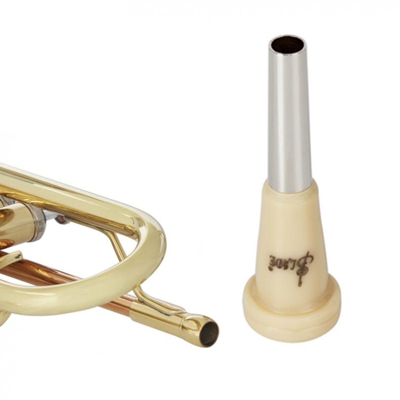 ABS Resin Metal Trumpet Mouthpiece Khaki Lightweight Trumpet Mouth Beginner Musical Instruments flute mouthpiece