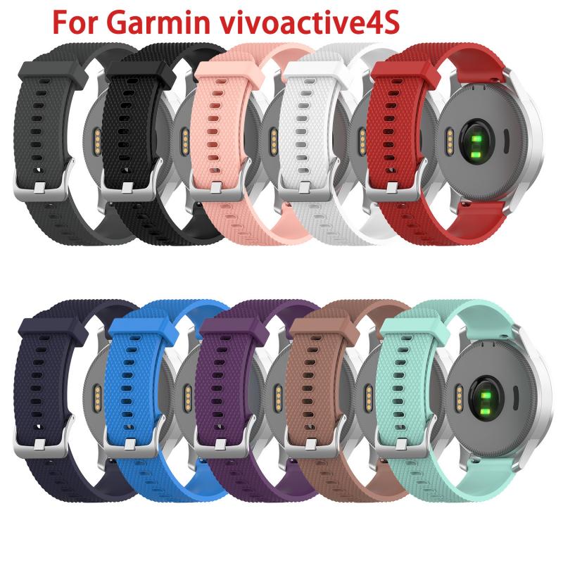 18MM Sport Wrist Strap Tpu Soft Rubber For Garmin Vivoactive4S Smart Watch Band For Vivoactive 4S Wristband Accessories