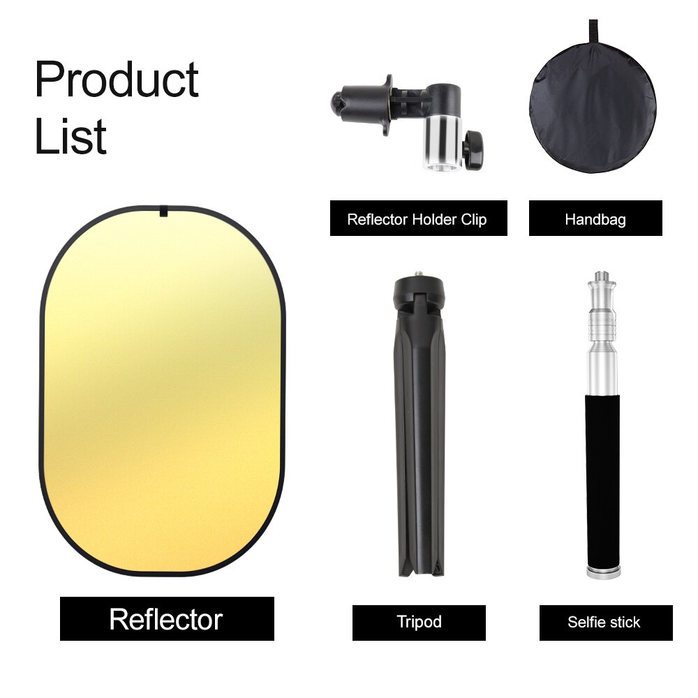 Oval Multi Rabatt 60*90cm Reflektor Halfter Fotografie Mit Stativ Tragbare Licht Diffusor Faltbare Für Foto Studio Zubehör