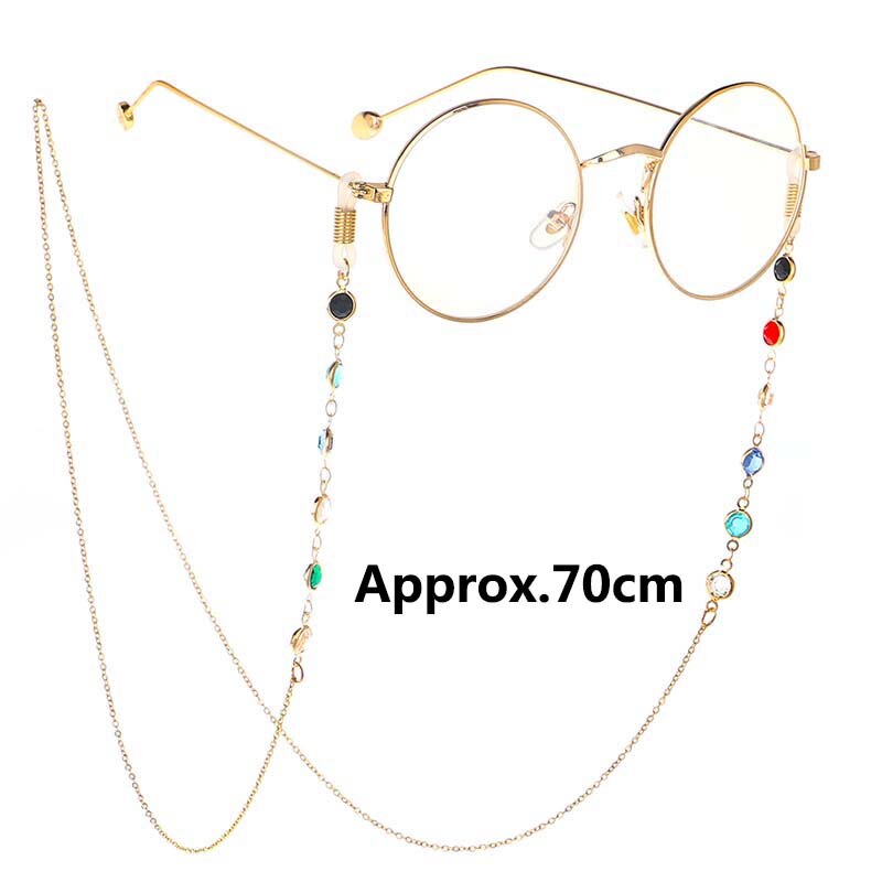 1pcs Eyeglass Strap Reading Glasses Hanging Chain Sunglasses Spectacles Holder Neck Cord Glasses Slip Metal Chain: 11