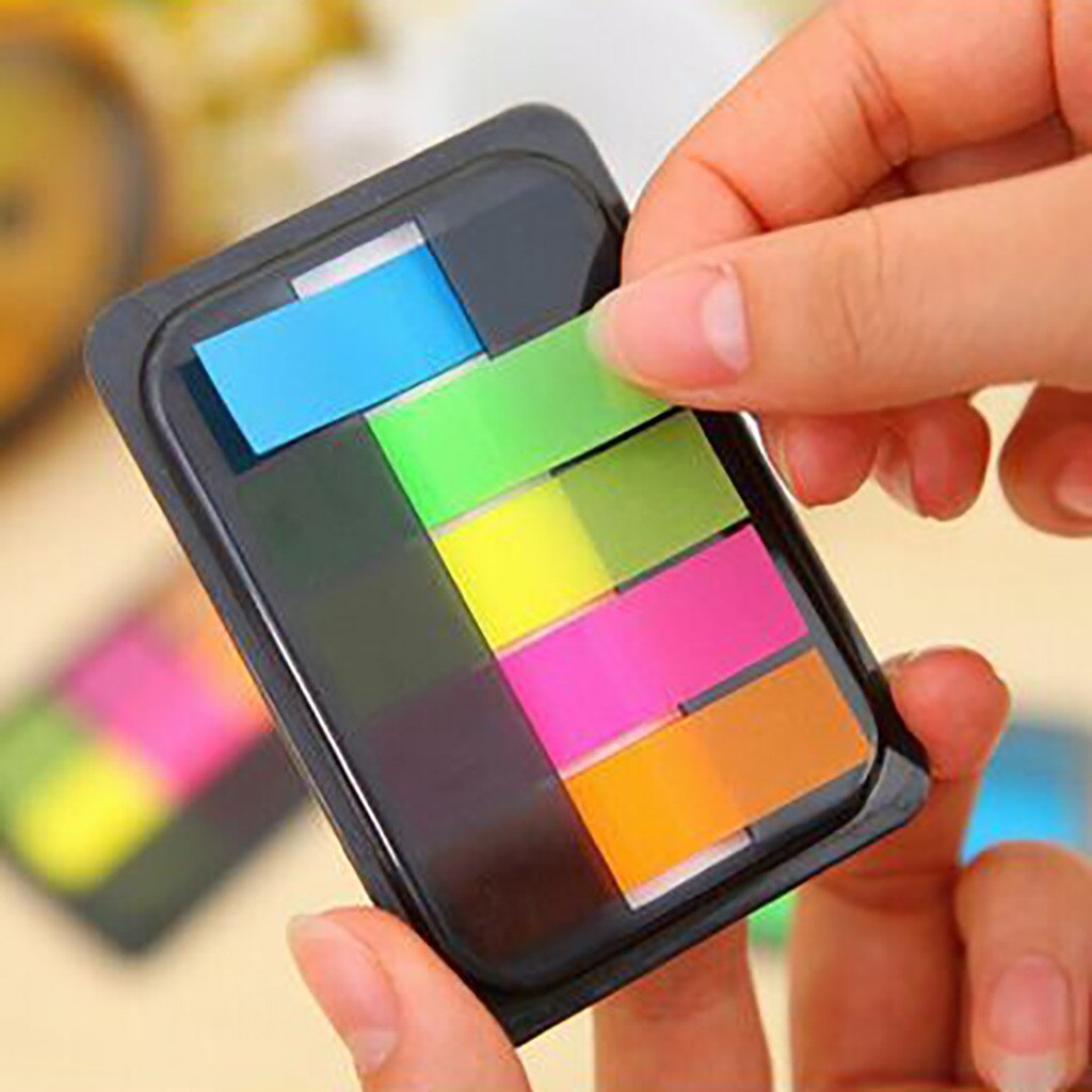 Fluorescence colour Self Adhesive Memo Pad Sticky Notes Bookmark Point It Marker Memo Sticker Paper Office School Supplies