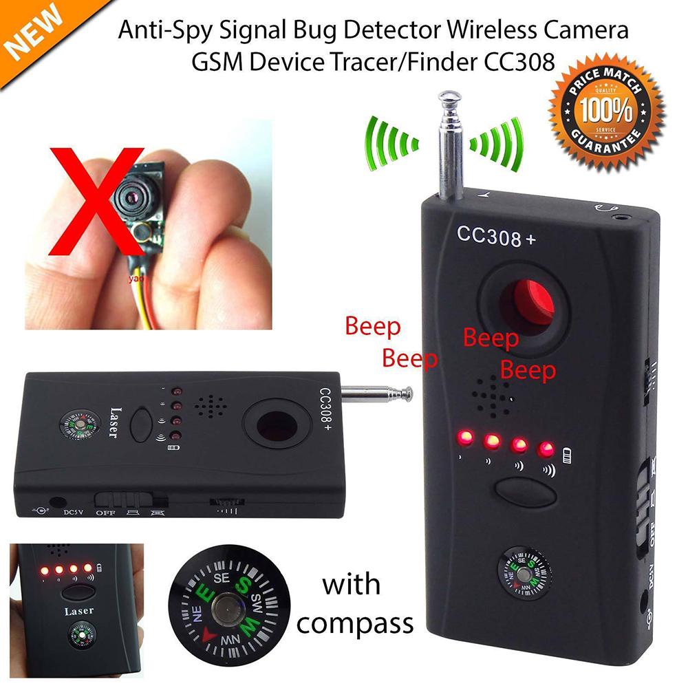 Fuld række anti - spion bug detektor  cc308 mini trådløst kamera skjult signal gsm enhed finder privatliv beskytte sikkerheden