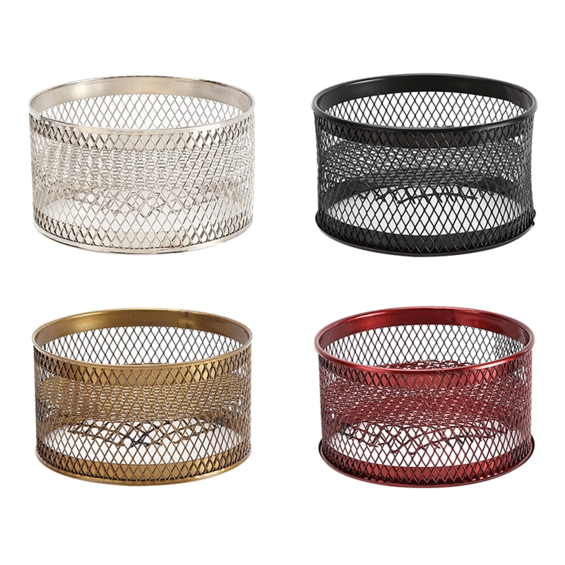 F1CD Mesh Waterpijp Wind Cover Hollow Out Metalen Shisha Kolen Screen Roken Accessoires Voor Vrouwen Mannen Roken Winddicht Shield