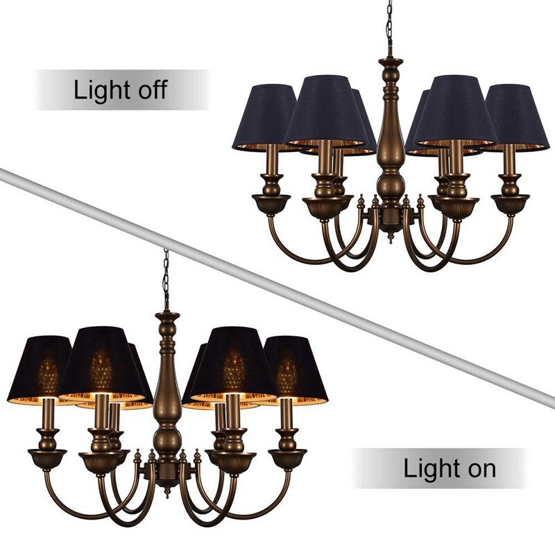 Lber Kleine Lampenkap Set Van 3 Kroonluchter Schaduw Kleine Lamp Schaduw Clip Voor Kandelaar Lampen Tafel Kroonluchter Wandlamp