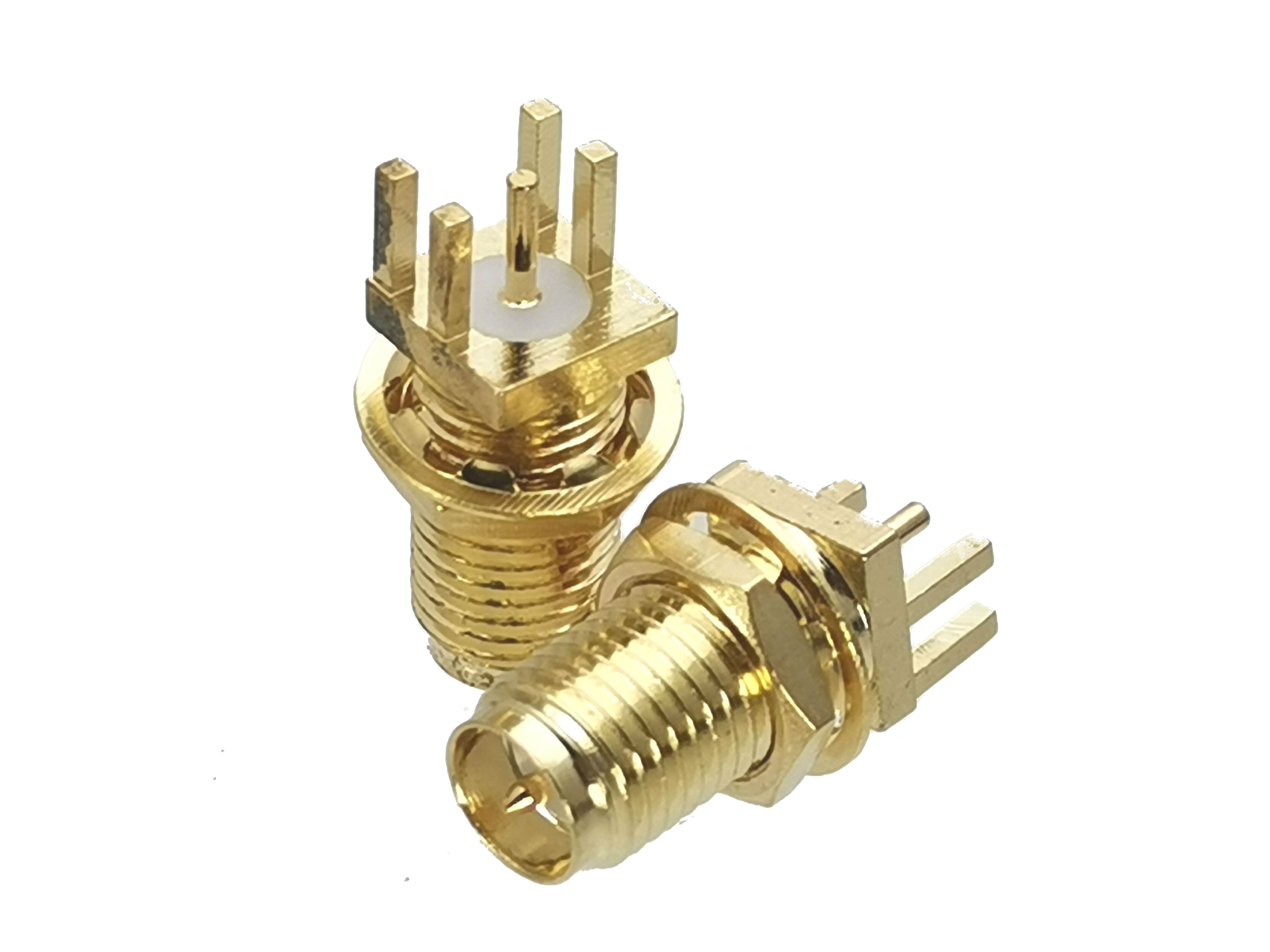 1Pcs RP-SMA Rpsma Mannelijke Jack & Vrouwelijke Plug Schot & Flens Solder Panel Mount & Pcb Mount Rf Adapter connector: Type 10-1pcs