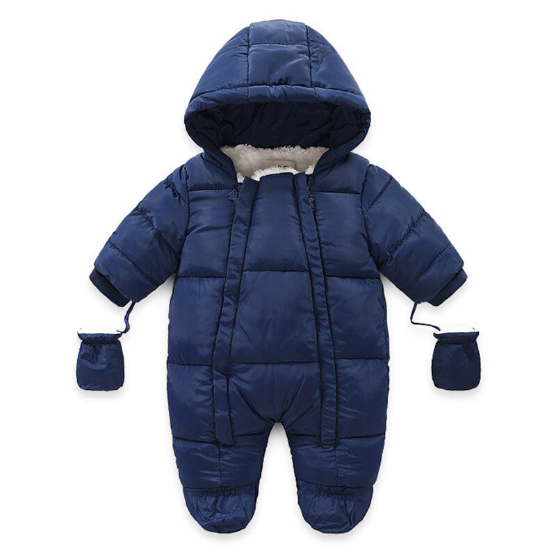 Baby Mädchen Kleidung Neugeborenen Winter Dicke Infant Langarm Kostüm Mantel Plus Samt Kleinkind Romper 6-18 Monthes