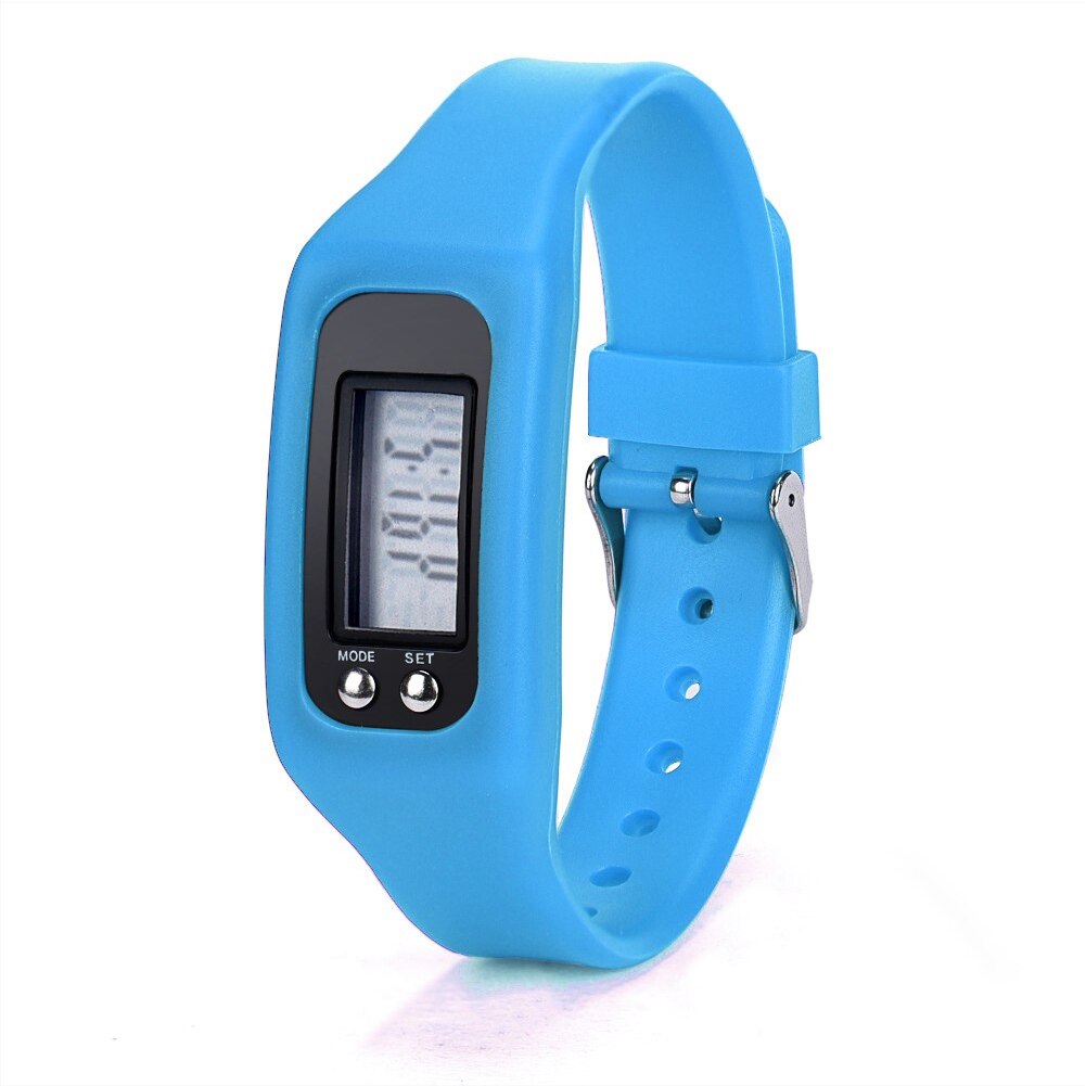 Silicone Pedometer Watch Environmental Protection Walking Distance Counter LCD Sports Bracelet: 06