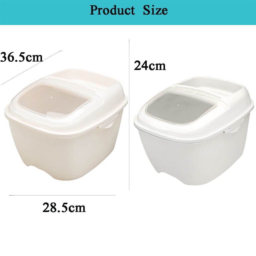 10KG Flip Cover Sealed Multi-function Rice Bucket Storage Box Kitchen Household Large Capacity Container Rice Storage Box