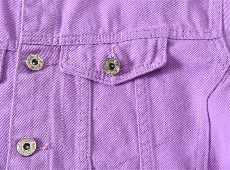 Denim Purple Jacket Men Jaqueta Masculino Cotton Clothes Casual Jackets Man Outwear Autumn Spring Demin Coat,8811