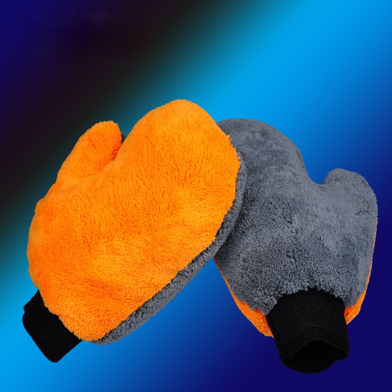 1 Stks Wasstraat Doeken Handschoen Mitt Zachte Mesh Backing geen Kras Ultrafijne Vezels Chenille Microfiber Voor Wasstraat En schoonmaken