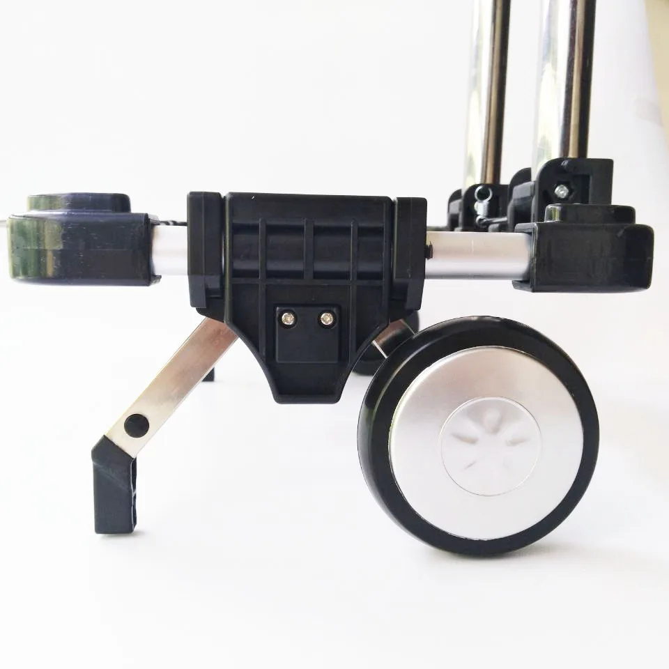 Equipaje de acero inoxidable plegable completo, capacidad de carga de 30kg, equipaje, maleta con ruedas fácil de llevar, mochilas escolares, carritos de compras