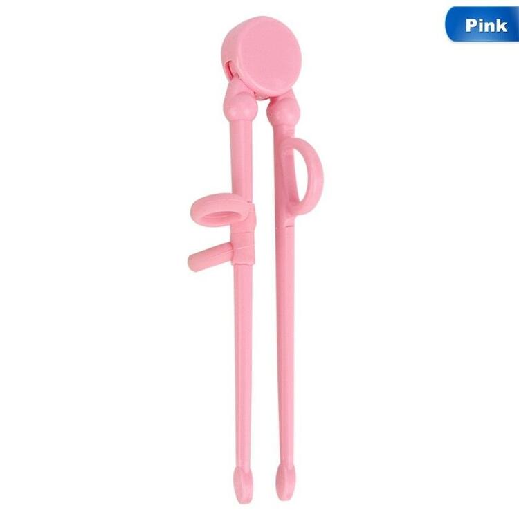 Pałeczki treningowe dla dorosłych dzieci początkujący pomocnik robić nauki łatwe w użyciu lewe/prawe chińskie pałeczki prezenty dla uczniów: różowy