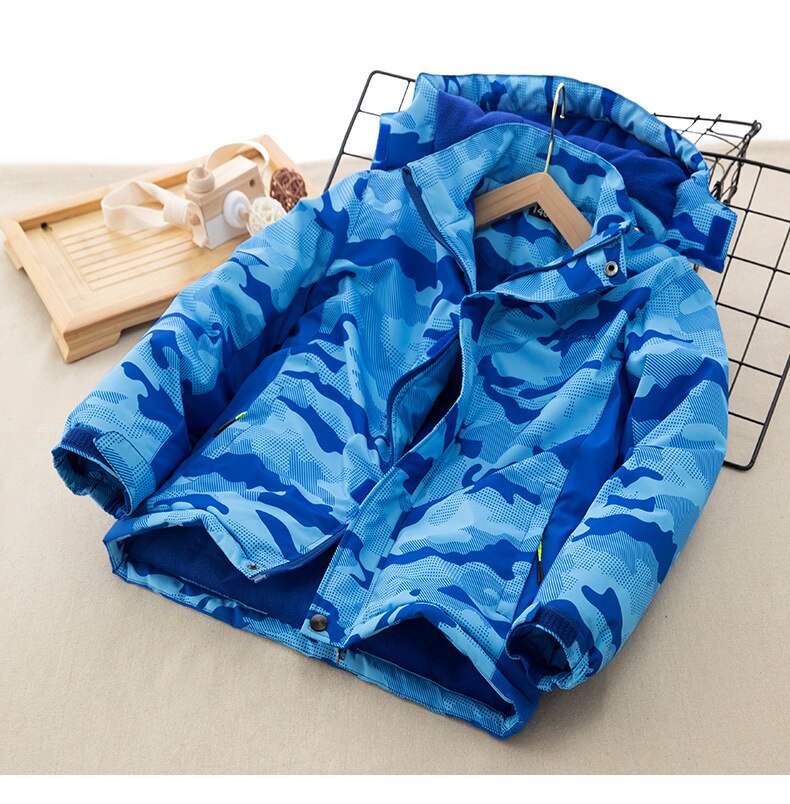 Abrigos rusos de invierno para niños, chaqueta cálida de algodón con capucha, abrigo impermeable, Parka larga,