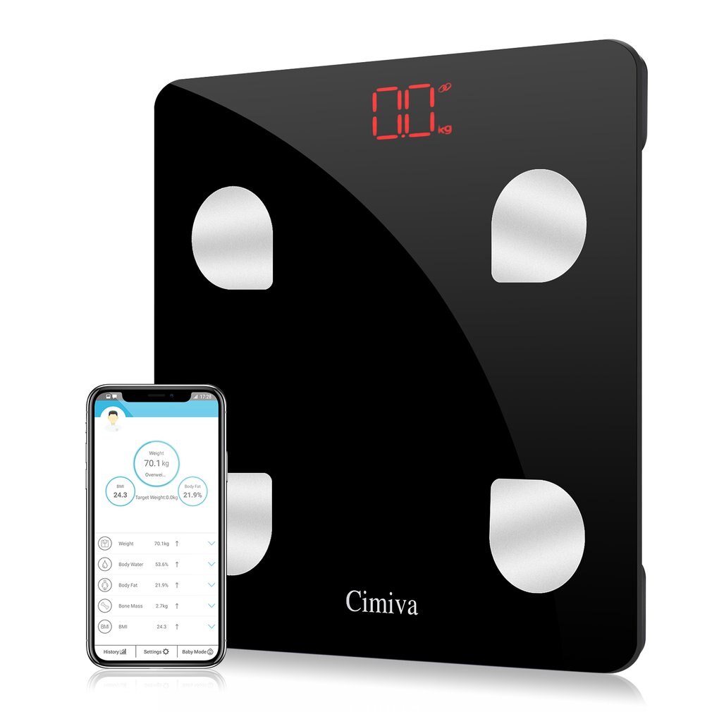 Body Fat Scale Smart BMI Scale Digital Bathroom Wireless Weight Scale Body Composition Analyzer