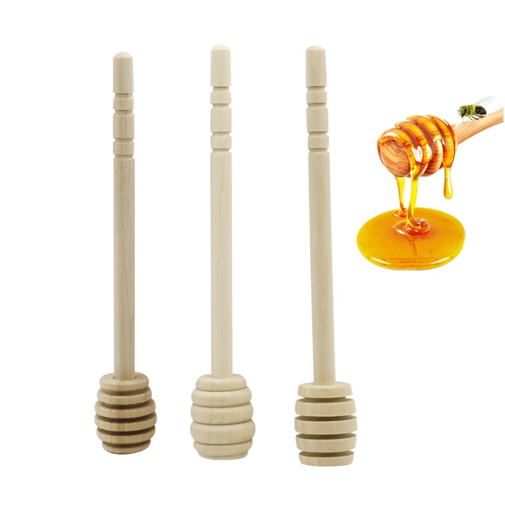 Honey stir bar Bee Tool Honey stick Long handle solid wood Beekeeper Juice stirring stick Apiculture Equipement 20 Pcs