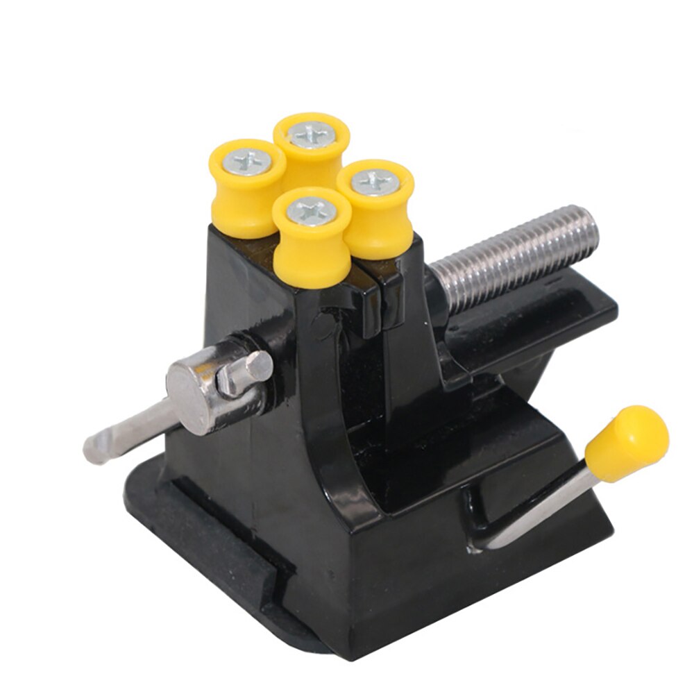 DIY aluminum alloy miniature vise jeweler hobby pliers bench vise mini wood carving jade tool fine-tuning vise