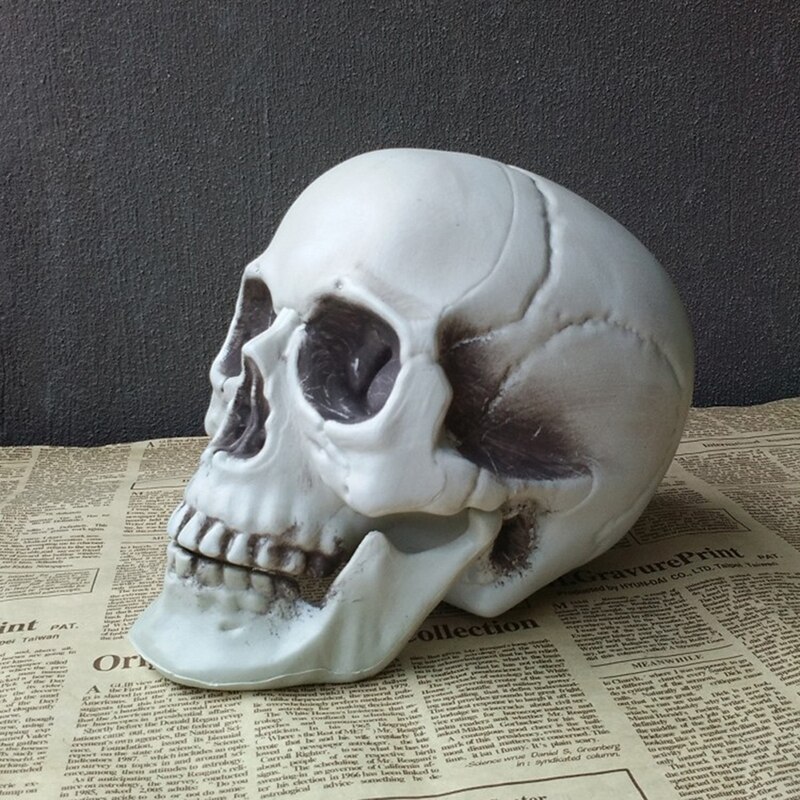 Halloween Kunstmatige Schedel Hoofd Model Schedel Bone Scary Plastic Skull Bone Enge Horror Skelet Party Bar Ornament