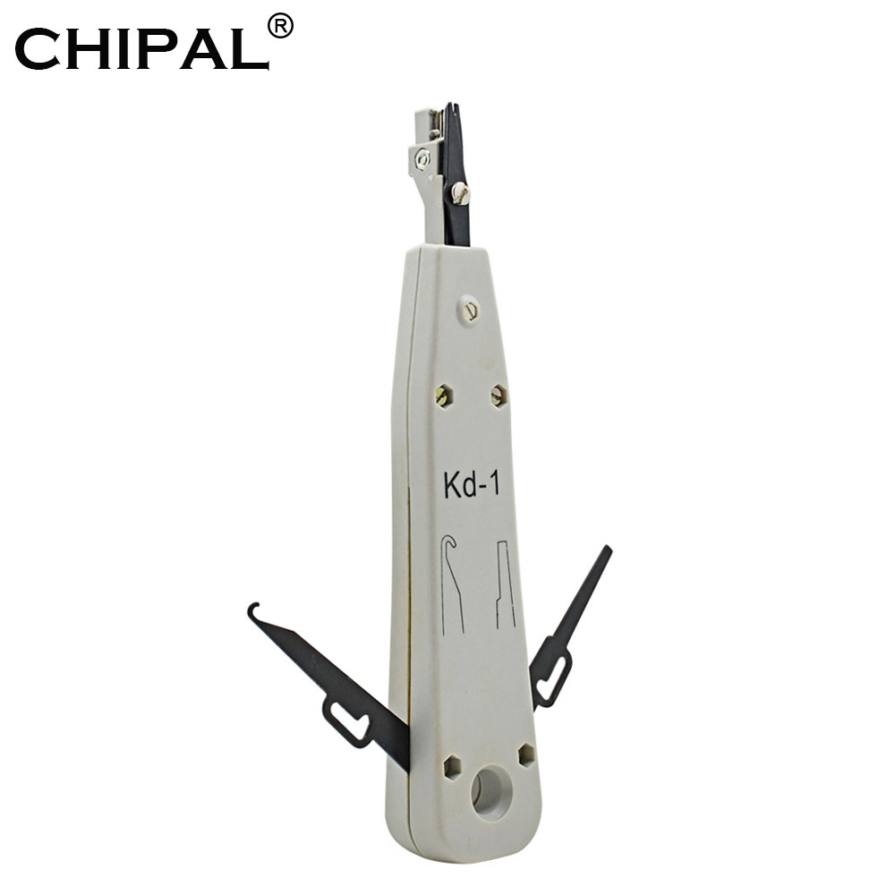 Outil portatif de fil de réseau d'impact de poinçon de KD-1 de KRONE de CHIPAL avec le capteur pour le fil de téléphone de télécom câble réseau RJ11 RJ45 Cat5